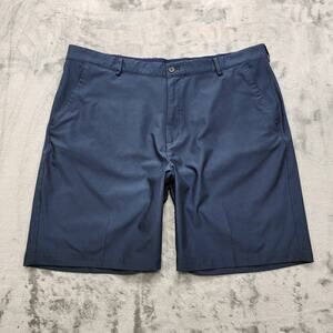 Greg Norman Shorts Mens 42 Blue Golf Chino Sporty Preppy Stretch Casual Summer